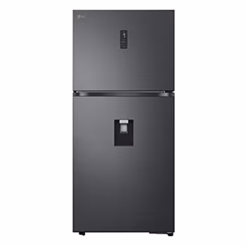 LG 603L Top Freezer Fridge with Water Dispenser (Matte Black)