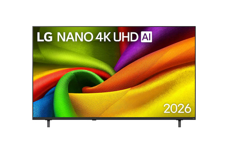 65NU865BPSA — Front view of 65 inch LG NANO 4K UHD AI NU86 Smart TV 2026 65NU865BPSA